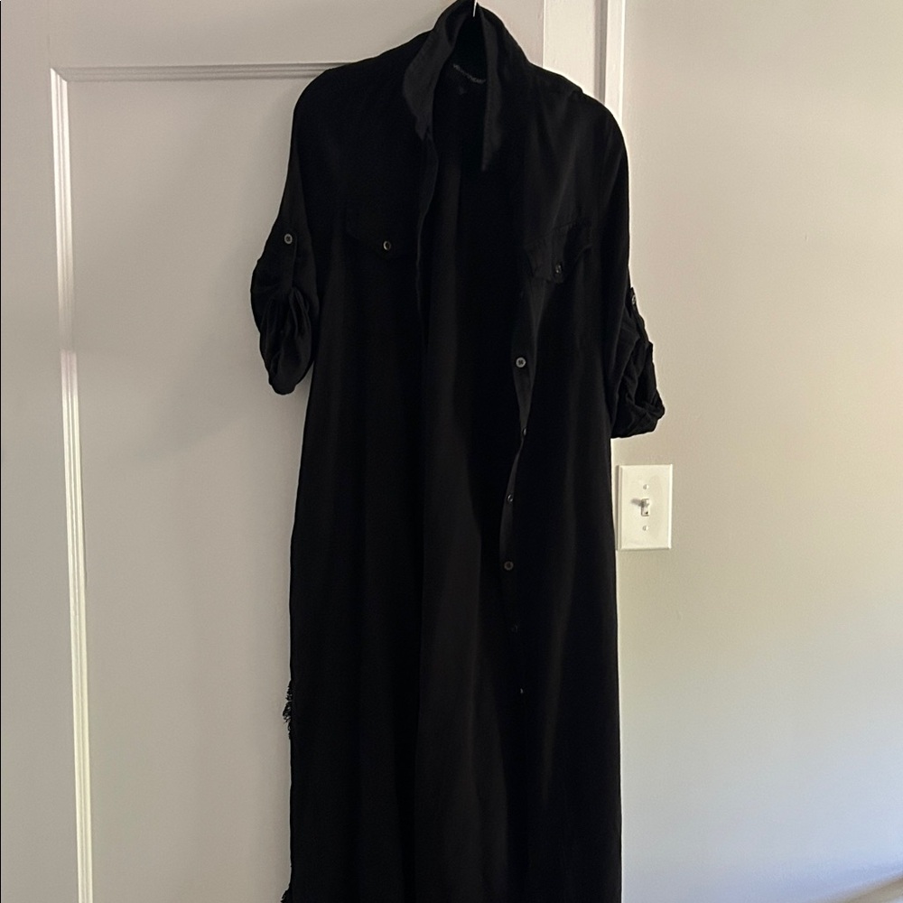 Velvet Heart Black Midi Dress